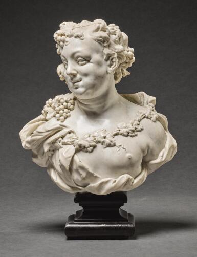 View full screen - View 1 of Lot 84. ATTRIBUTED TO GIOVANNI BONAZZA (1654-1736), ITALIAN, VENETO, EARLY 18TH CENTURY | BUST OF BACCHUS.