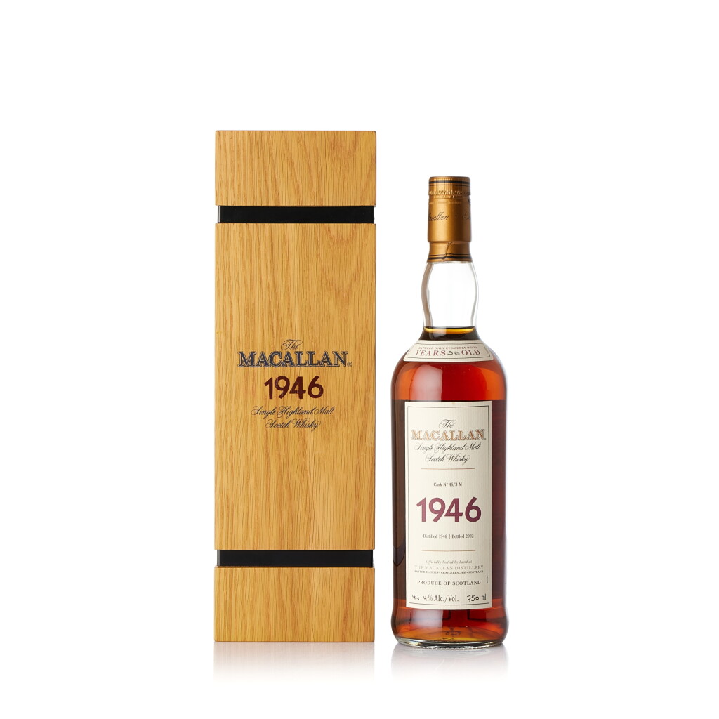 View full screen - View 1 of Lot 5003. The Macallan Fine & Rare 56 Year Old 44.3 abv 1946 (1 BT75).