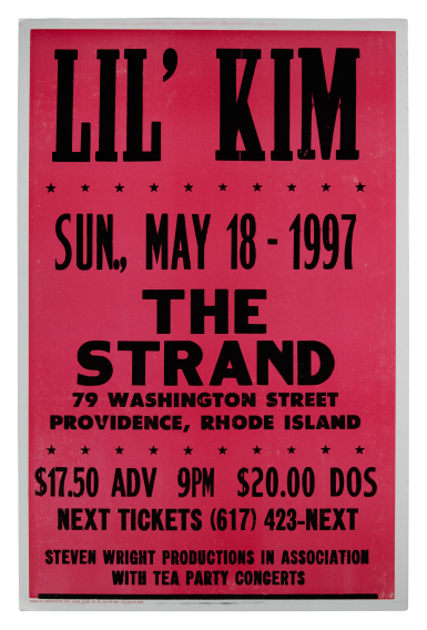 View full screen - View 1 of Lot 128. Lil' Kim at The Strand concert poster, 1997.
