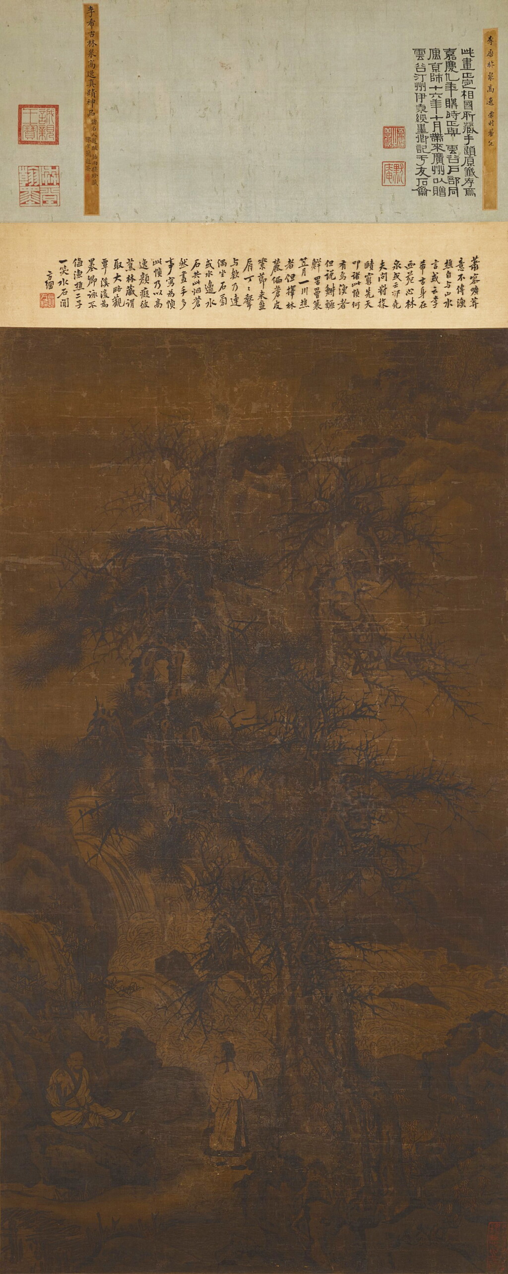 View full screen - View 1 of Lot 2579. Attributed to Li Tang (傳)李唐 | Hermits among Woods and Spring 林泉高逸圖.