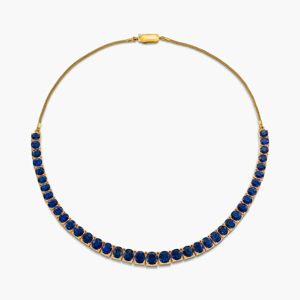 View full screen - View 1 of Lot 1494. Sapphire Necklace | 藍寶石 項鏈.