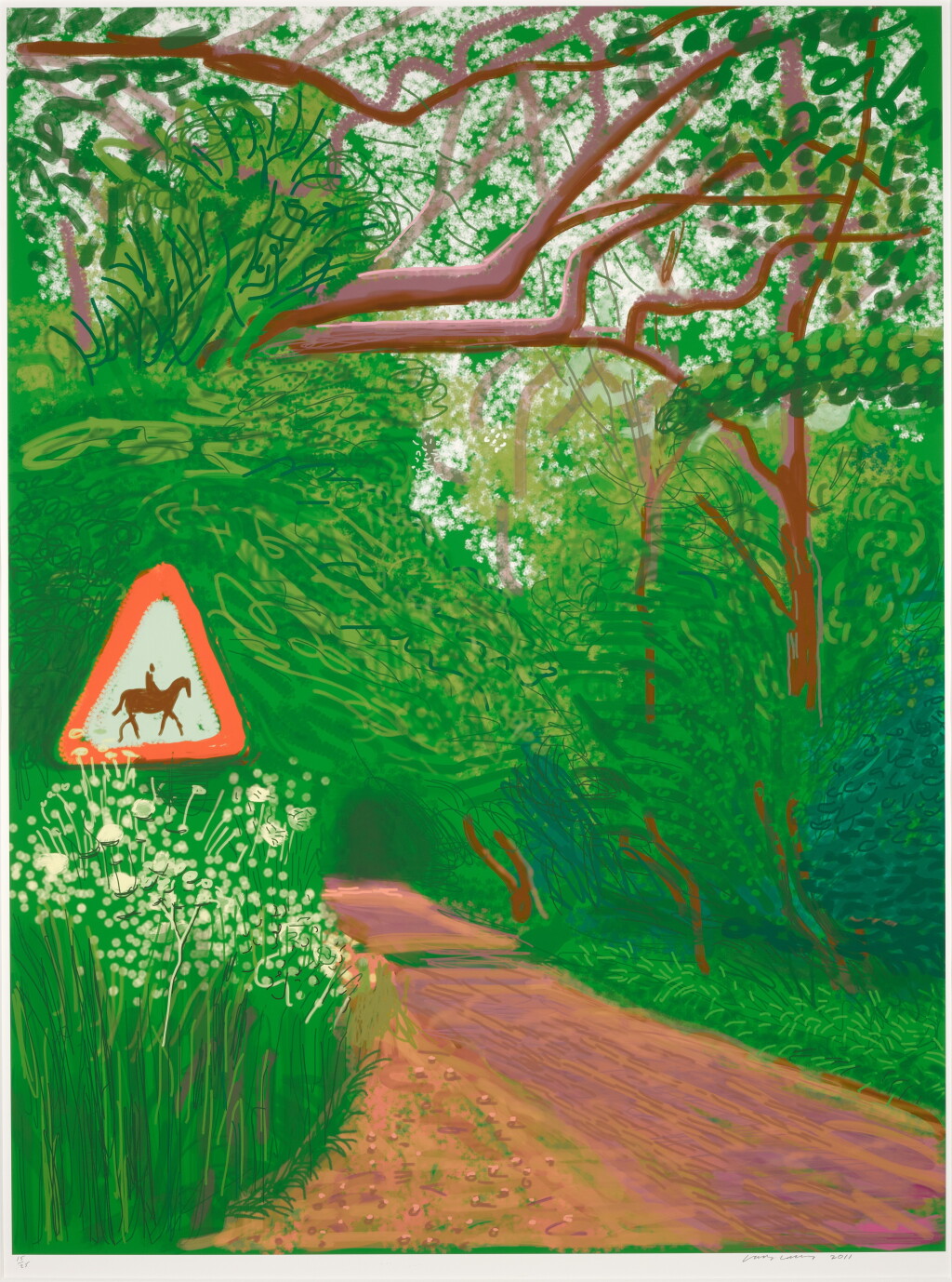 View full screen - View 1 of Lot 528. The Arrival of Spring in Woldgate, East Yorkshire in 2011 (twenty eleven) - 30 May.