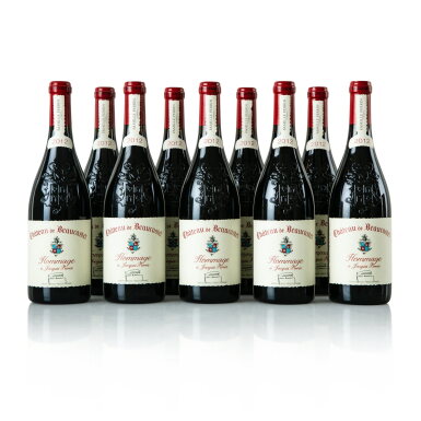 View full screen - View 1 of Lot 307. Château de Beaucastel, Hommage à Jacques Perrin 2012 (9 BT).