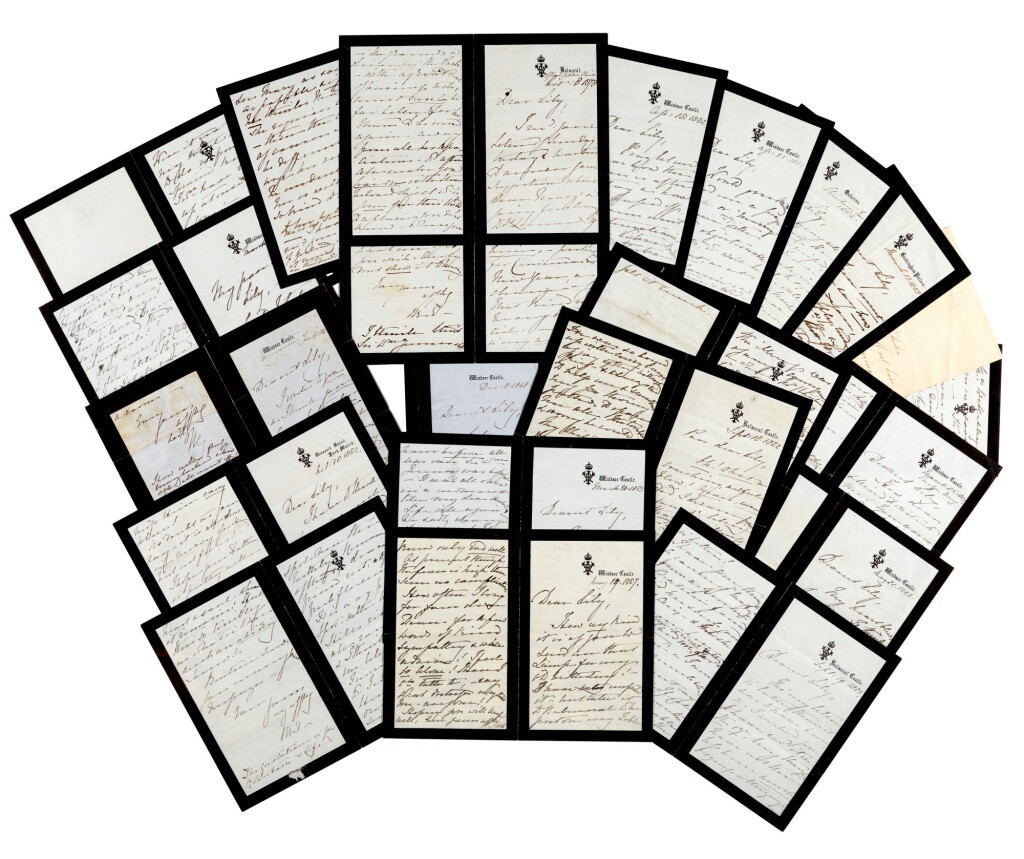View full screen - View 1 of Lot 163. Queen Victoria | series of 15 autograph letters signed, to Lily Wellesley, 1866-1887.