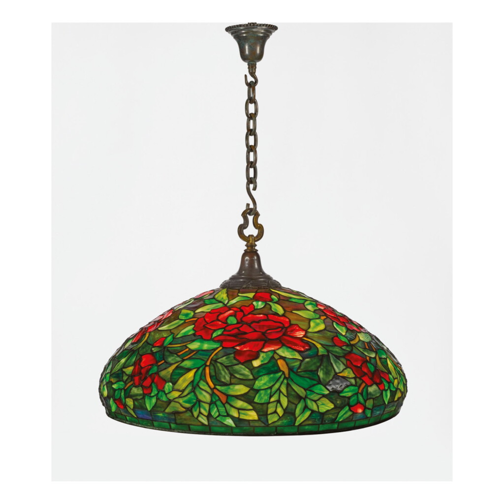 View full screen - View 1 of Lot 50. DUFFNER AND KIMBERLY | "PEONY" CHANDELIER.