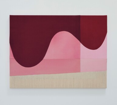 View full screen - View 1 of Lot 57. untitled (burgundy, pink).