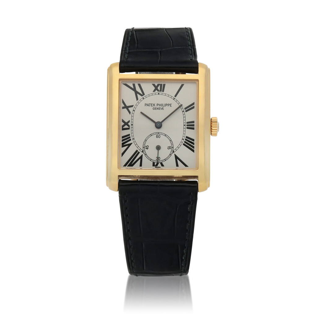 View full screen - View 1 of Lot 38. Gondolo, Ref. 5014J Yellow gold wristwatch Circa 2002.