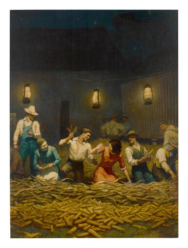View full screen - View 1 of Lot 58. N. C. WYETH | THE HUSKING BEE.