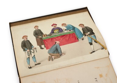 View full screen - View 1 of Lot 3173. George Henry Mason, The Punishments of China, London, 1801 | George Henry Mason,《The Punishments of China》,倫敦,1801年.
