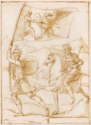 View full screen - View 1 of Lot 247. A) The Emperor Julian; B) The contest between Reason and Passion.