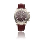 ROLEX | DAYTONA REF 116519, A WHITE GOLD AUTOMATIC CHRONOGRAPH WRISTWATCH WITH GROSSULAR AND DIAMOND-SET DIAL CIRCA 2002