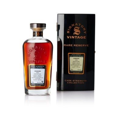 View full screen - View 1 of Lot 6562. Bowmore Signatory Vintage Cask Strength Collection 40 Year Old 43.2 abv 1970 (1 BT70).