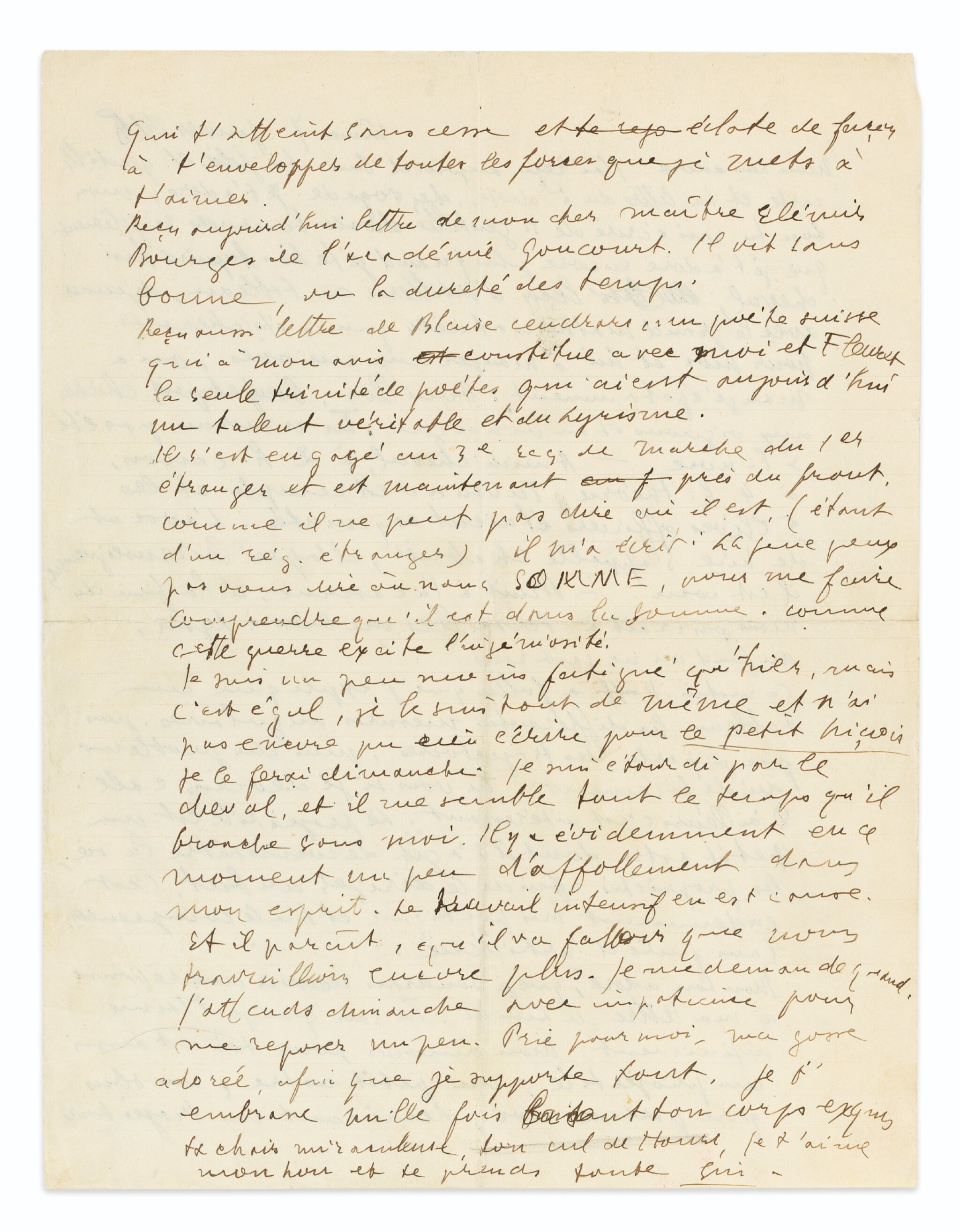 Lettre A Lou 7 Janvier 1915 2 P In 4 Mon Amour Pour Toi Est Un Petit Astre Bibliotheque Litteraire Hubert Heilbronn Sotheby S Lettre A Lou 7 Janvier 1915 2 P In 4 Mon Amour Pour Toi Est Un Petit Astre Bibliotheque Litteraire Hubert Heilbronn Sotheby S