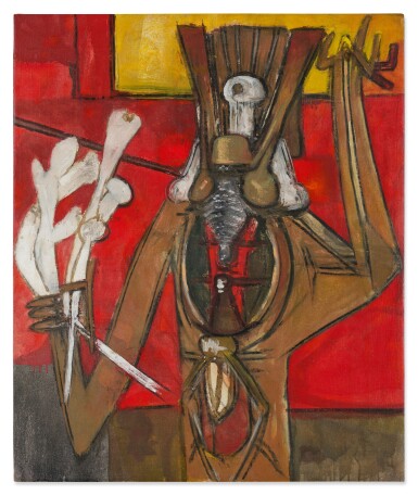 View full screen - View 1 of Lot 489. Personnage rouge.