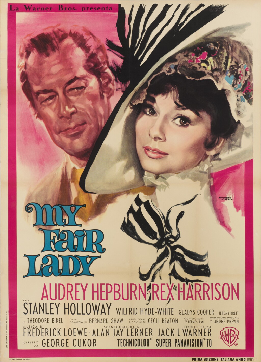 View full screen - View 1 of Lot 44. MY FAIR LADY (1964) POSTER, ITALIAN.
