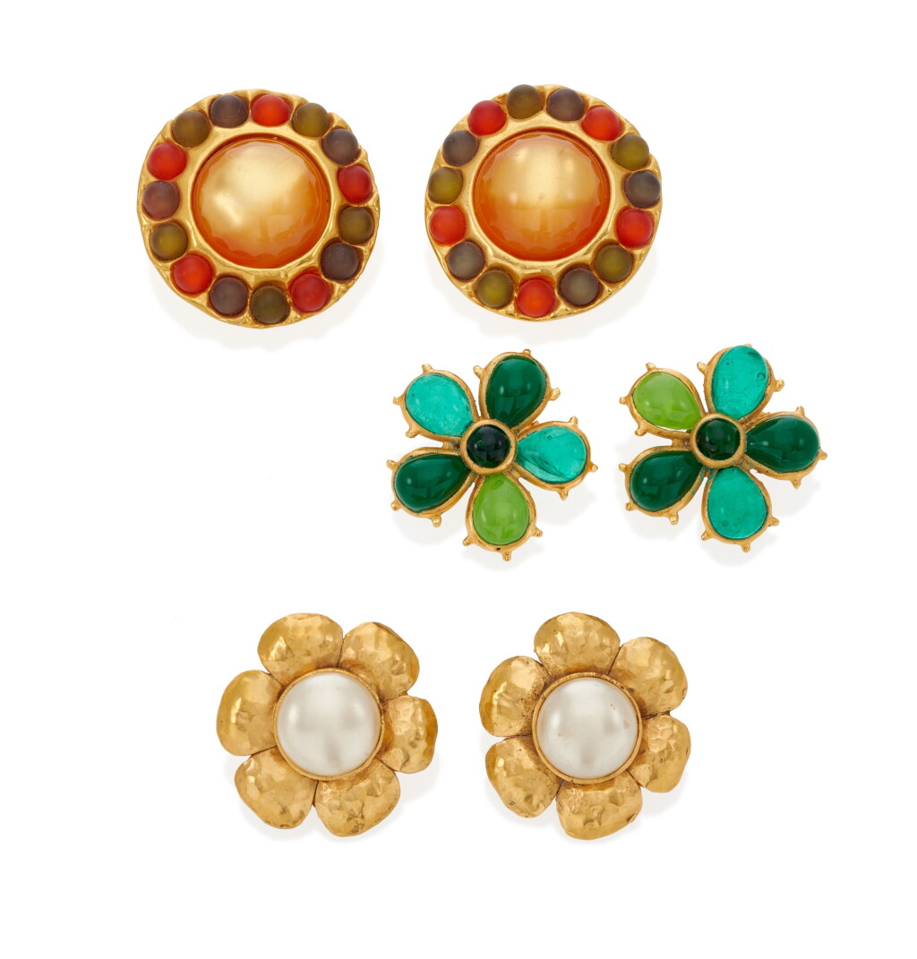 View full screen - View 1 of Lot 118. CHANEL | COLLECTION OF EARCLIPS .