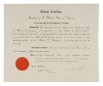 CALVIN COOLIDGE | An unusually fine Calvin Coolidge presidential appointment signed