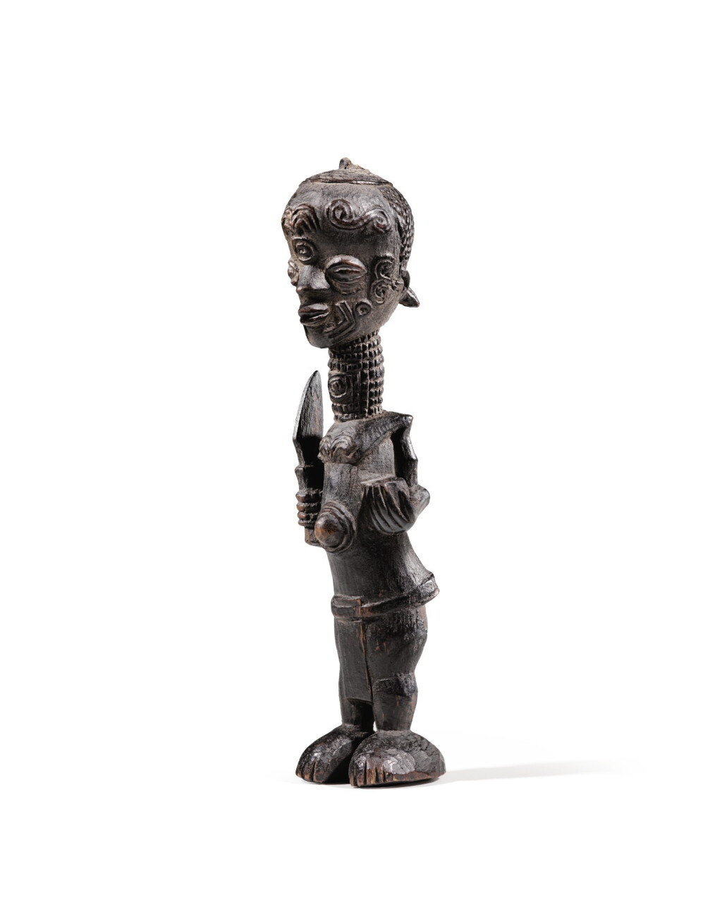 View full screen - View 1 of Lot 60. STATUETTE, BENA LULUWA, RÉPUBLIQUE DÉMOCRATIQUE DU CONGO | BENA LULUWA STATUETTE, DEMOCRATIC REPUBLIC OF THE CONGO.