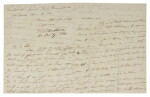 MARTIN VAN BUREN | A letter from the President-elect Martin Van Buren to his son Abraham imploring him to write more frequently