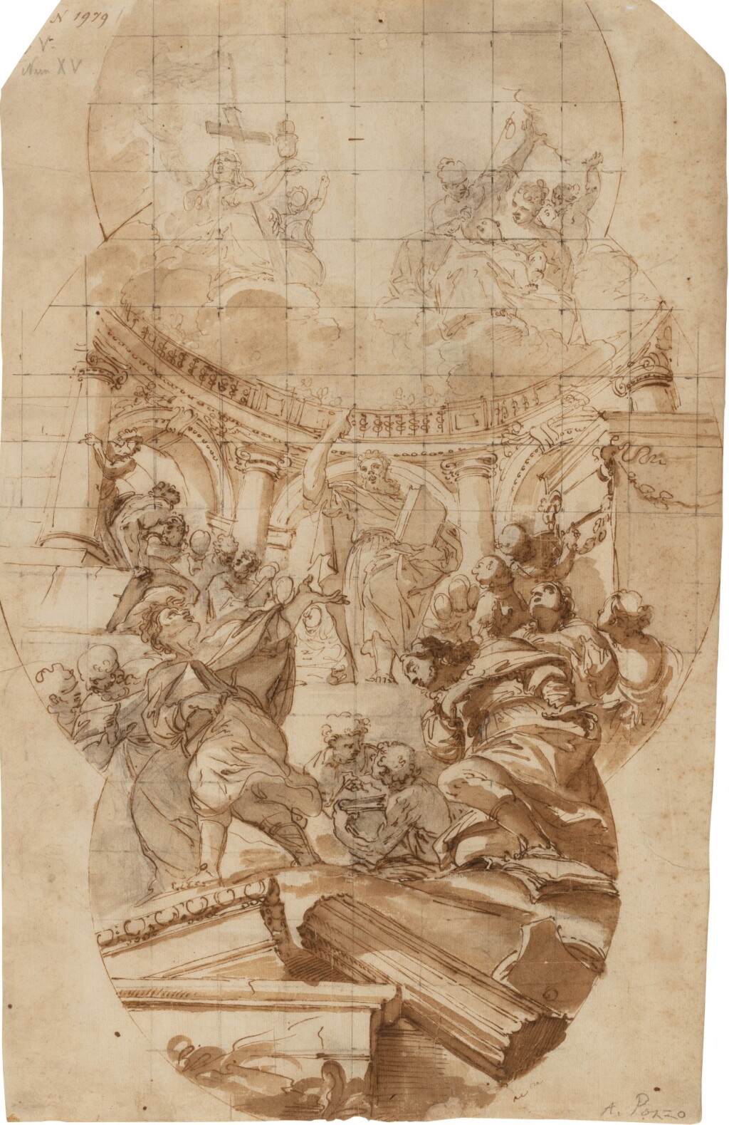 View full screen - View 1 of Lot 810. St Paul preaching in the Areopagus, Athens.