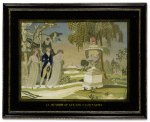 AMERICAN SCHOOL, 19TH CENTURY | NEEDLEWORK PICTURE IN MEMORIAM OF GEORGE AND MARTHA WASHINGTON