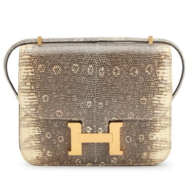 View full screen - View 1 of Lot 99. Ombré Salvator Lizard Mini Constance 18 Gold Hardware, 2021.
