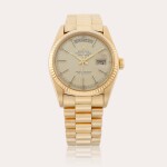 Day-Date, Reference 1803 | A yellow gold wristwatch with day, date and bracelet | Circa 1978