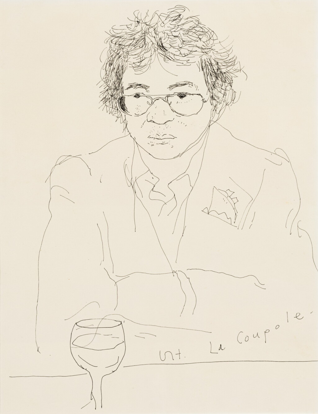 View full screen - View 1 of Lot 34. Portrait de Pierre Le-Tan à la coupole.