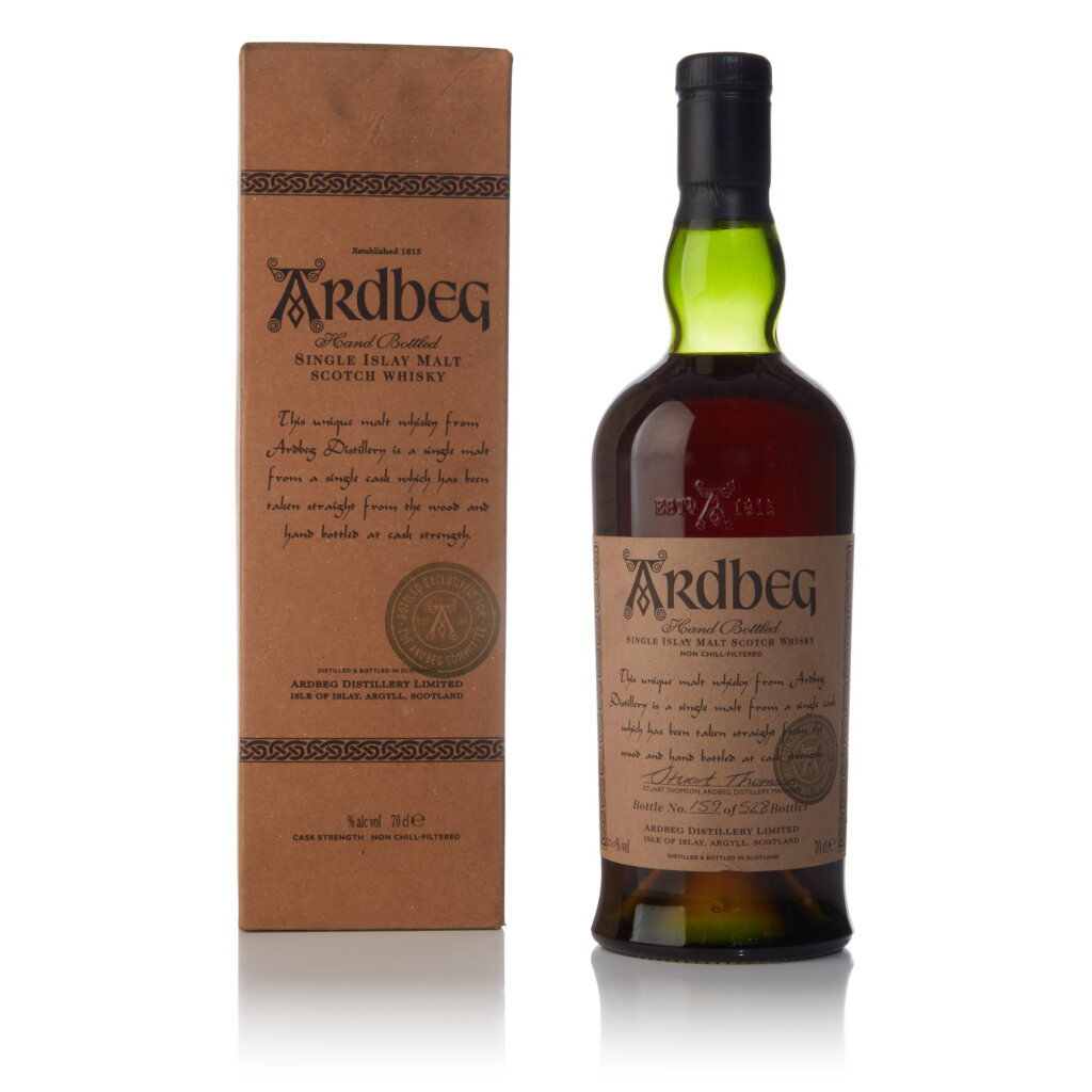 View full screen - View 1 of Lot 24. Ardbeg Committee Release Single Cask #2392 55.0 abv 1976 (1 BT 70cl).