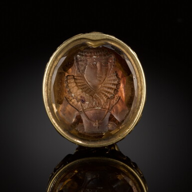 View full screen - View 1 of Lot 35. English or Scottish, 18th Century | Intaglio with Mary Queen of Scots.