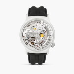 No. 5 | A brand new stainless steel semi-skeletonised wristwatch with satellite hour display, Circa 2026