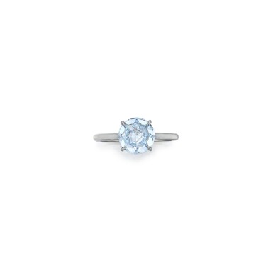 View full screen - View 1 of Lot 107. Fancy Blue Diamond Ring | 彩藍色鑽石戒指.