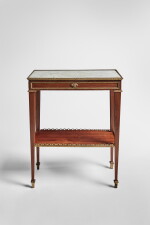 A Royal Louis XVI Gilt Bronze-Mounted Bois Satiné Small Table by Martin Carlin, Circa 1780