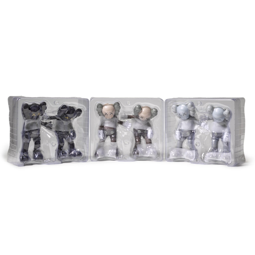 View full screen - View 1 of Lot 46. KAWS | ALONG THE WAY (BLACK; BROWN; AND GREY).