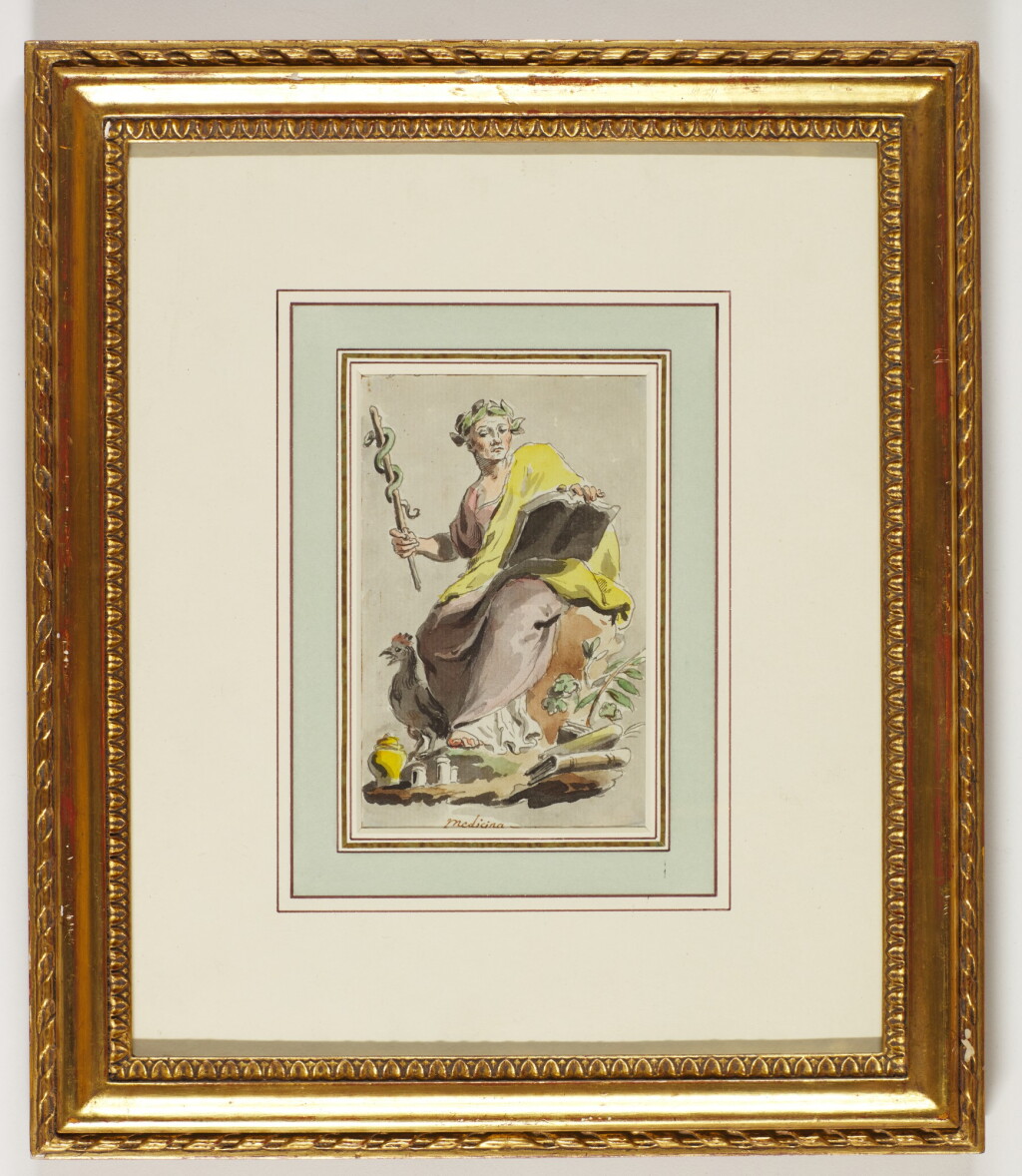 View full screen - View 1 of Lot 533. PIETRO DE ANGELIS | Four allegorical figures: Medicina, Poesia, Primavera, Musica .