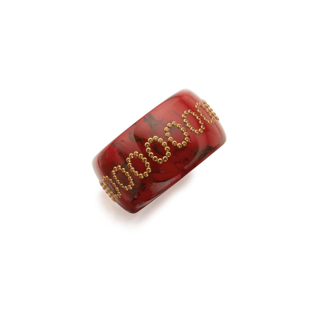 View full screen - View 1 of Lot 377. Bakelite and Citrine Bangle-Bracelet.