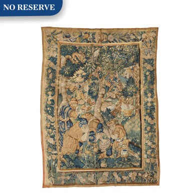 View full screen - View 1 of Lot 13. The Monkey Hunt, a Flemish Game Park tapestry, after Antonio Tempesta (1555-1630), early 17th century.