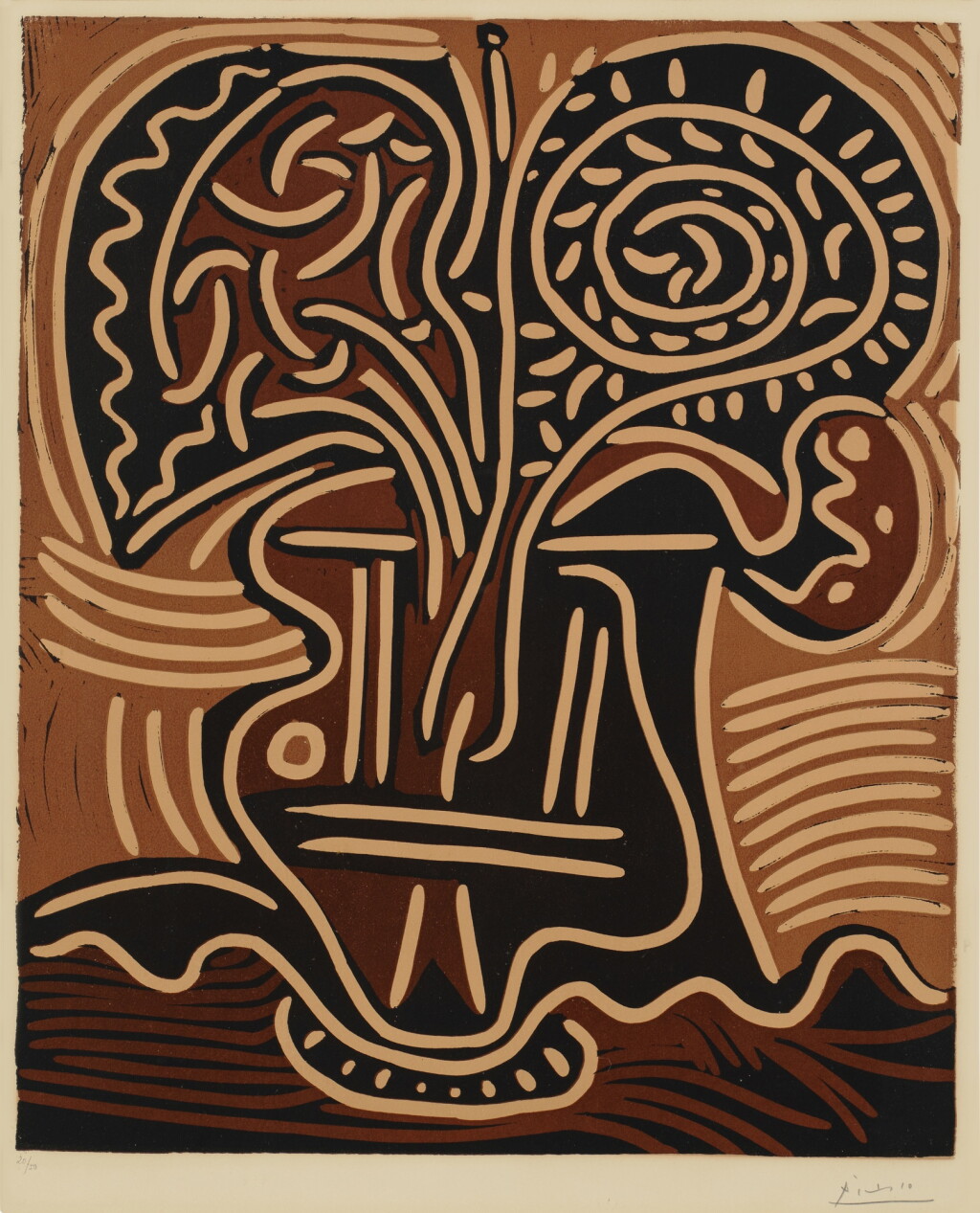 View full screen - View 1 of Lot 839. Le Vase de Fleurs (Bloch 914; Baer 1242).
