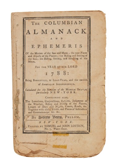 View full screen - View 1 of Lot 1062. The United States Constitution | An early and scarce book-form printing .
