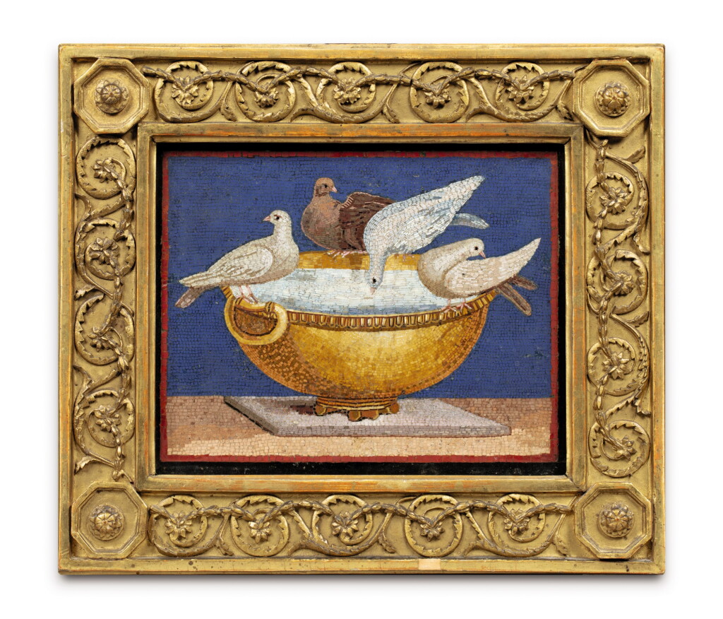 View full screen - View 1 of Lot 181. ITALY, ROME, CIRCA 1790 AFTER THE ANTIQUE THE DOVES OF PLINY | ITALIE, ROME, VERS 1790 D'APRÈS L'ANTIQUE LES COLOMBES DE PLINE.