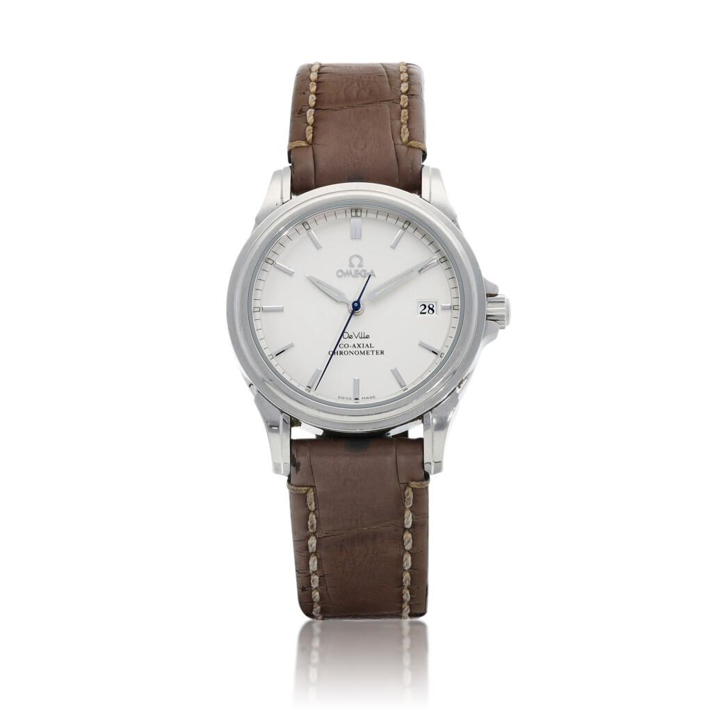 View full screen - View 1 of Lot 8355. De Ville | A stainless steel antimagnetic wristwatch with date, Circa 2000 | 歐米茄 碟飛系列 精鋼防磁腕錶,備日期顯示,約2000年製.