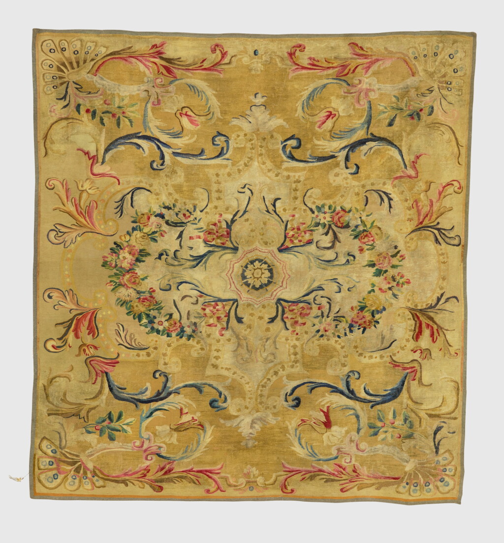 View full screen - View 1 of Lot 585. A Late Louis XV Wool Carpet, Probably Aubusson, Mid-18th Century.