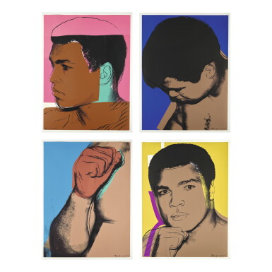 View full screen - View 1 of Lot 280. ANDY WARHOL | MUHAMMAD ALI (F. & S. II.179-182).
