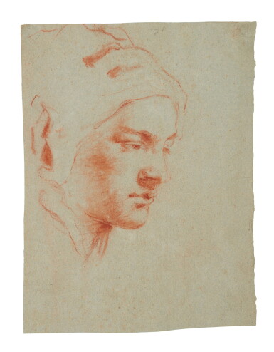 View full screen - View 1 of Lot 128. The head of a young man or woman.