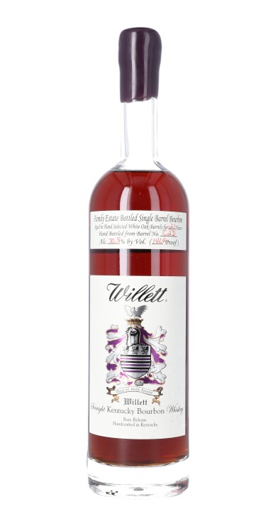 View full screen - View 1 of Lot 57. Willett Family Estate Single Barrel Bourbon 21 Year Old "The Wheated Patriot" 141.6 proof 1993 (1 BT75).