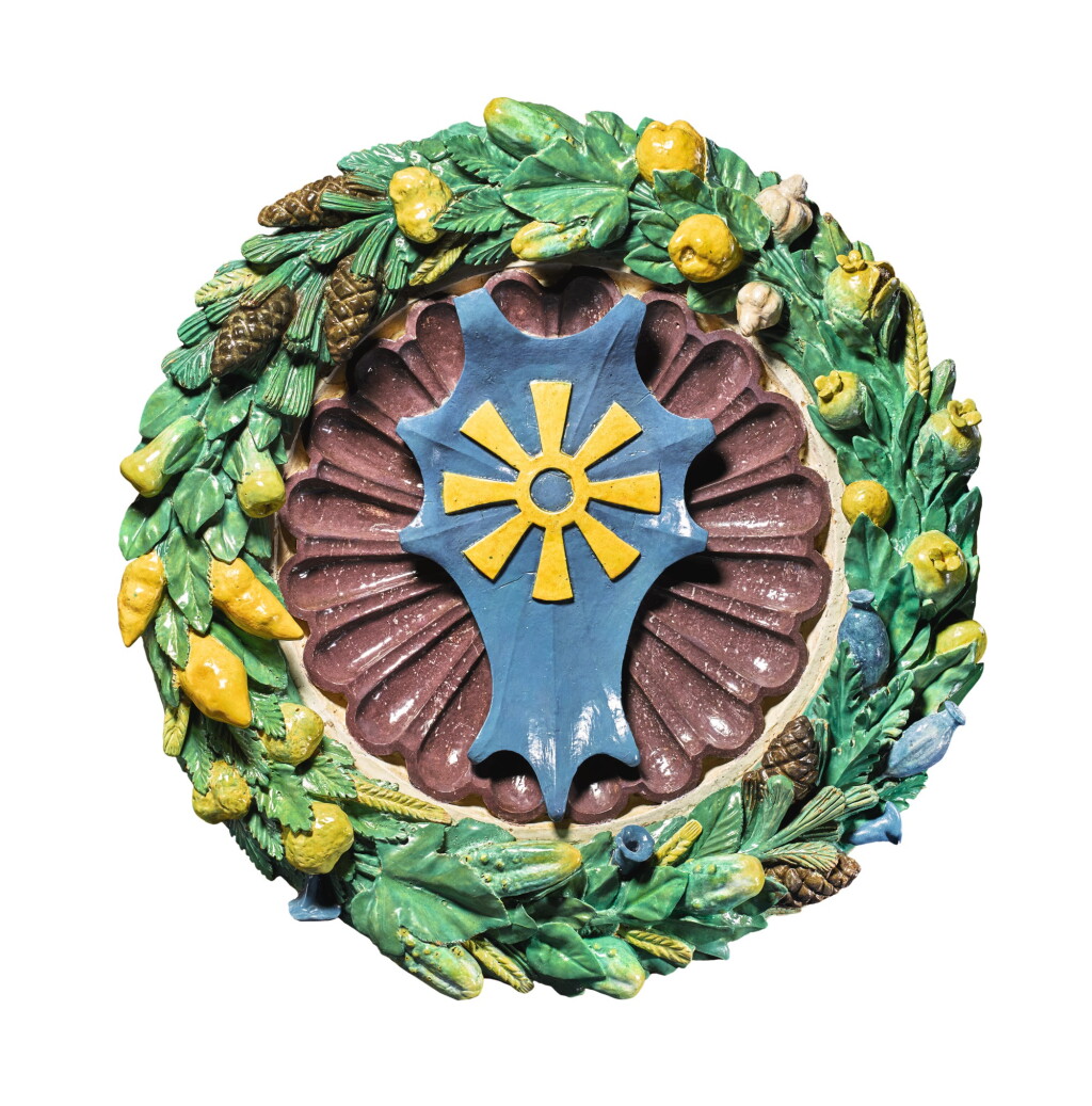 View full screen - View 1 of Lot 7. MARCO 'FRA MATTIA' DELLA ROBBIA | COAT OF ARMS OF THE BONSI DELLA RUOTA FAMILY.