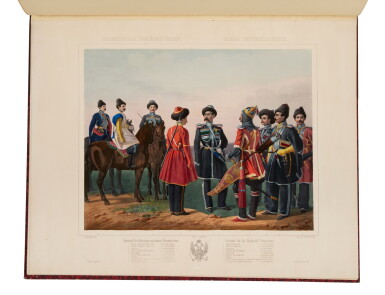 View full screen - View 1 of Lot 1070. Ladurner, A., & A. Charlemagne | Garde Impériale Russe, a virtually unrecorded suite of Russian military plates, with distinguished provenance.