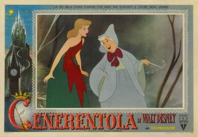 View full screen - View 1 of Lot 181. CINDERELLA / CENERENTOLA (1950) POSTER, ITALIAN.