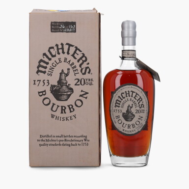 View full screen - View 1 of Lot 2468. Michter's Single Barrel Bourbon 20 Year Old 114.2 Proof NV (1 Bottle 75cl).