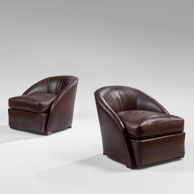 View full screen - View 1 of Lot 75. Pair of Lounge Chairs.